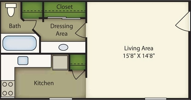 Studio - Palmetto at Lakeside
