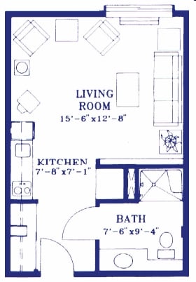 Studio - King City Senior Village