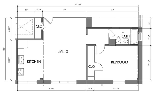 Floorplan - The Meridian Apartments