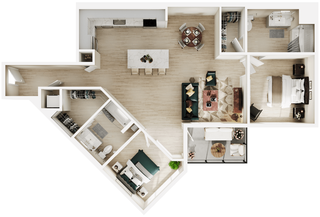 Floorplan - Link Apartments® Four12