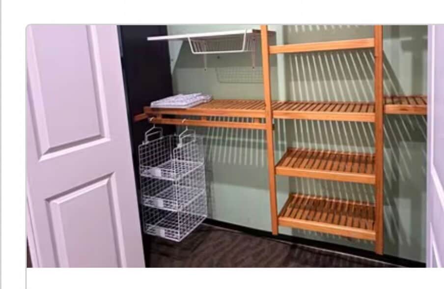 Approx 1/4 of the ~16’ of closet space in bedroom - 851 9th St
