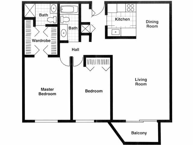 2BR/2BA - Manor Royal Apartments