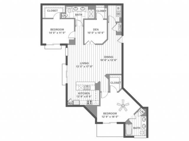 Floorplan - AMLI Evanston