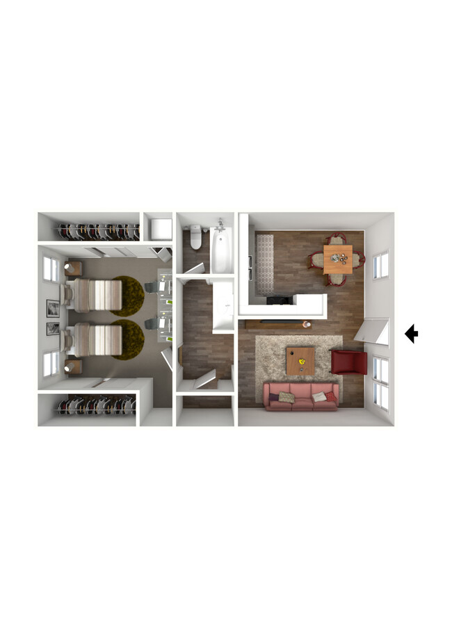 Floorplan - Cambridge House Apartments