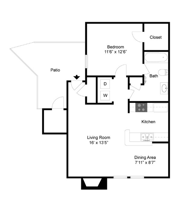 Floorplan - Palmetto Place Apartments