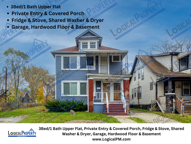 Primary Photo - 3Bed/1Bath Duplex, Private Entry & Cvrd Po...