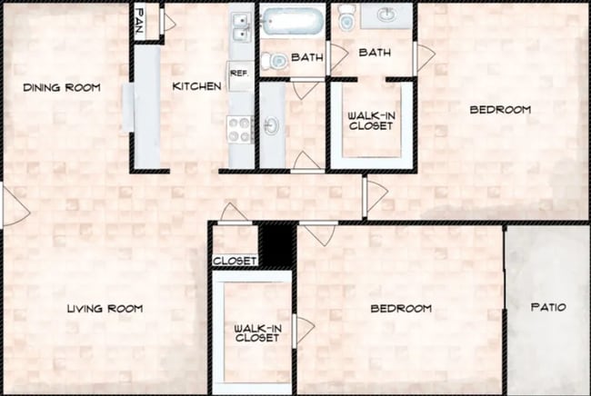 Floorplan - Southern Oaks Apartments