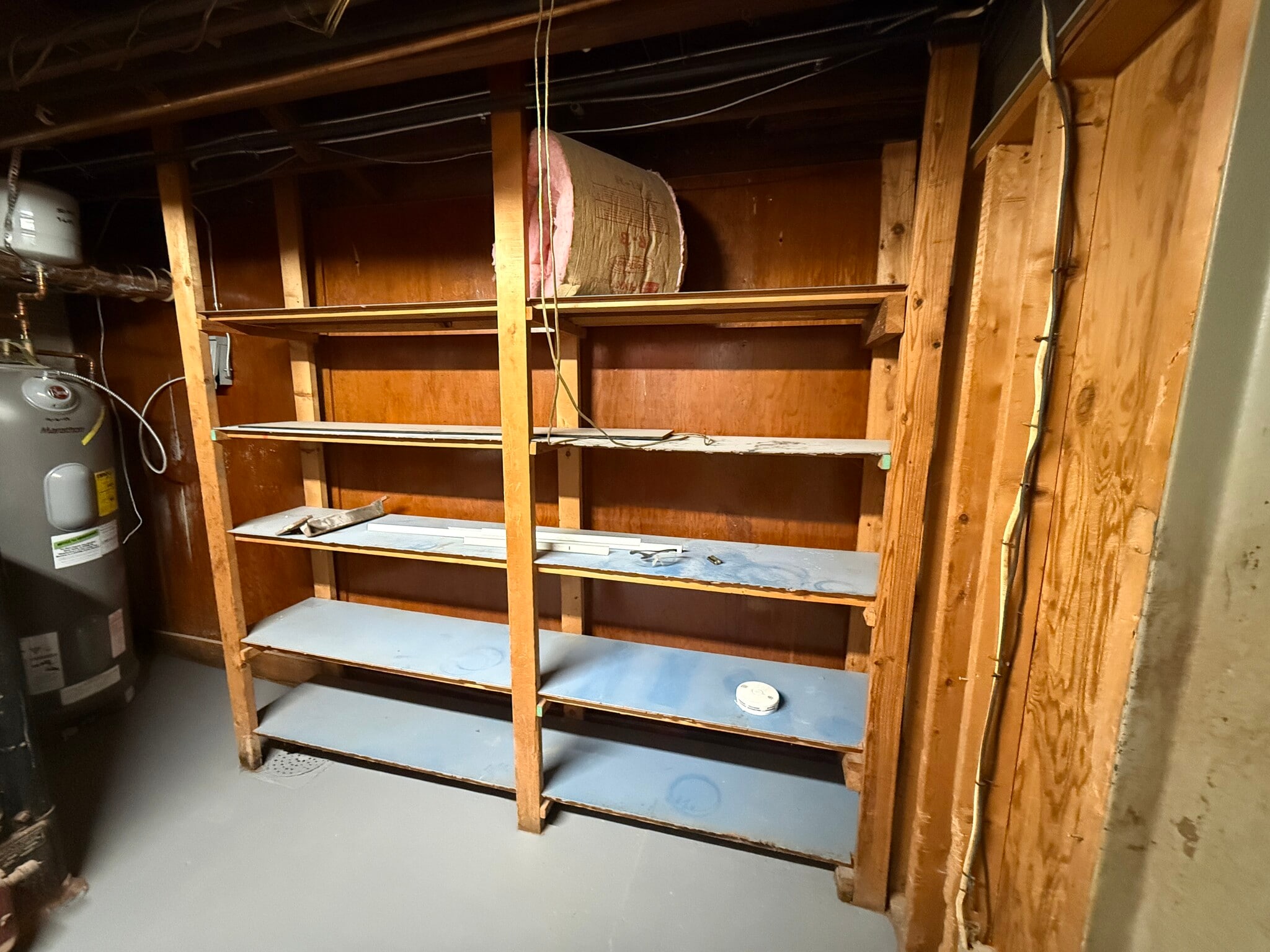 Basement storage racks - 3068 Bellerive Dr