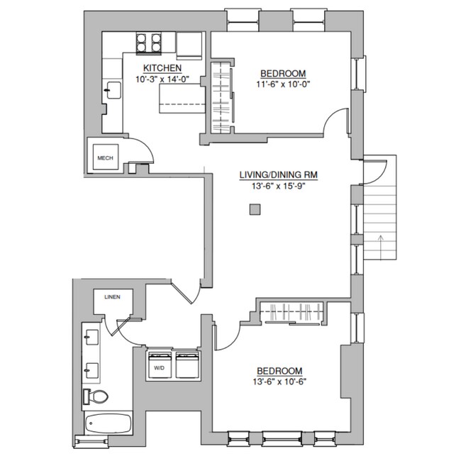 Floorplan - 1154-56 E. 56th St