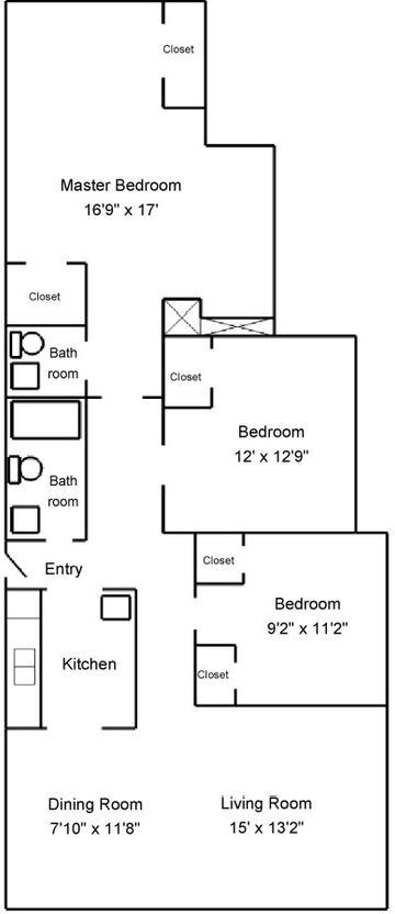 Floorplan - Magnolia Pointe Apartments