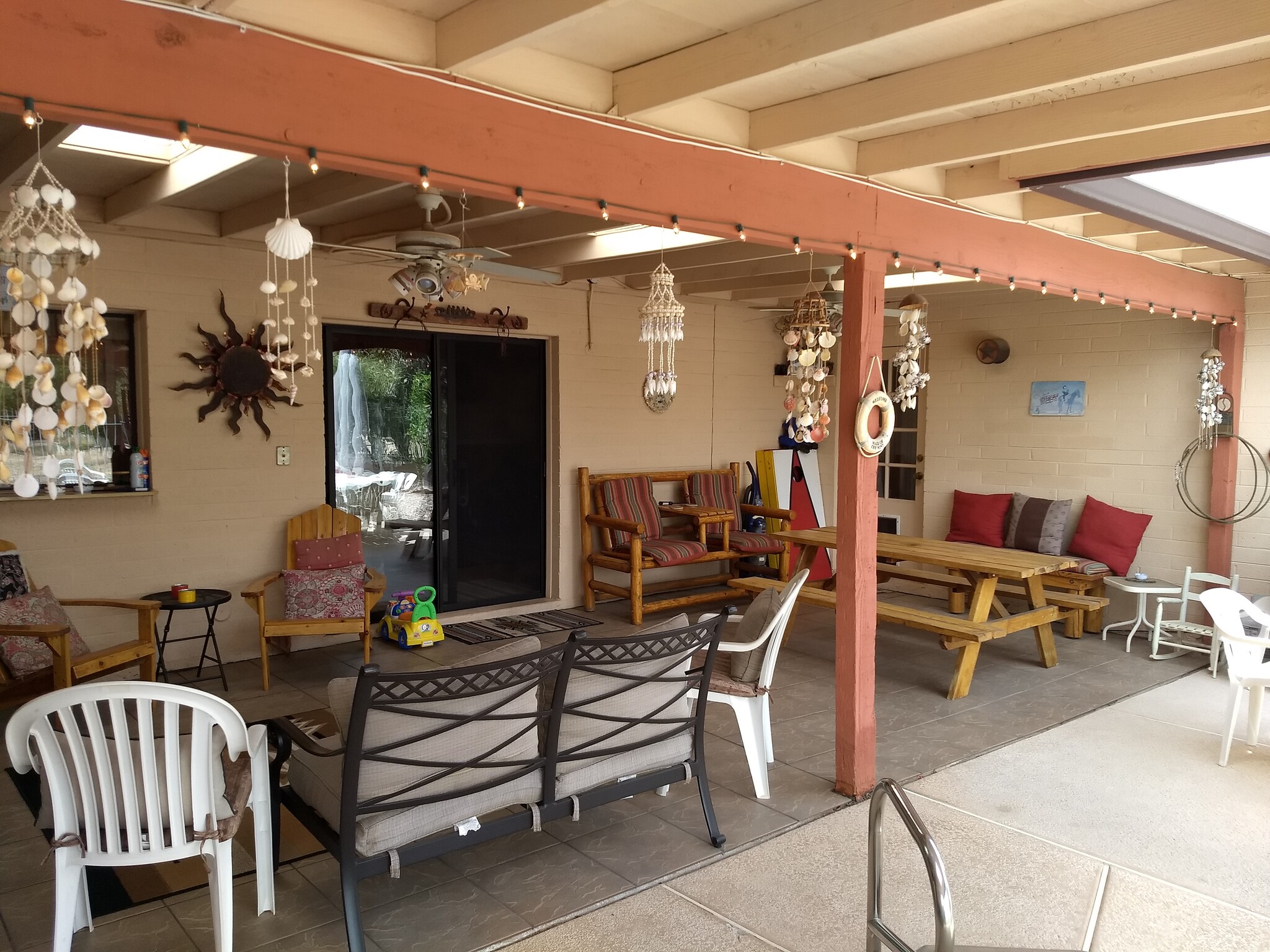 Cover patio with golf course view - 17213 N 49th Ave