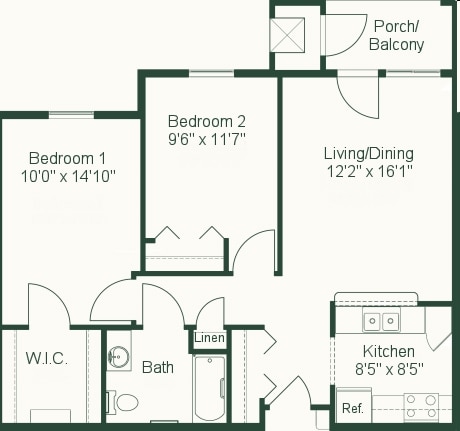 2BR/1BA - Lockwood of Fenton