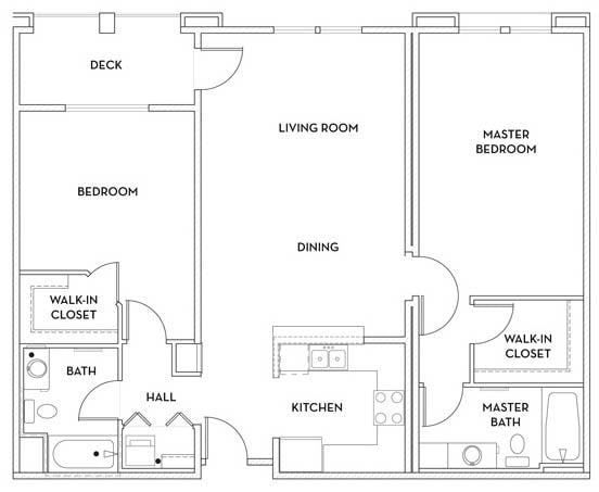 2BR/2BA - Livorno Square