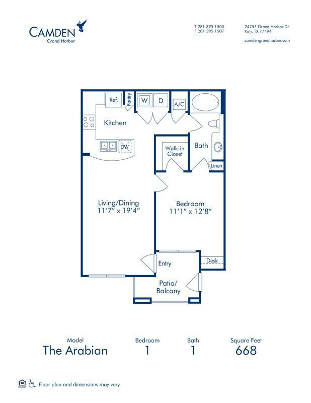 Floorplan - Camden Grand Harbor