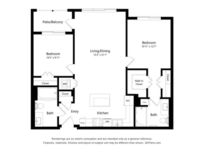 Floorplan - The Reef at Riviera 62+ Apartments