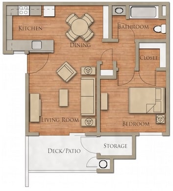 1BR/1BA - Vintage At Kendall Senior Apartments 55+