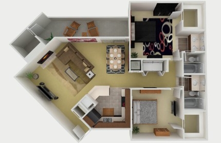 2BR/2BA 3D - Avistar at the Oaks