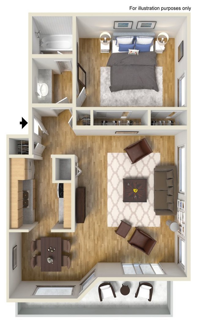 Floorplan - Oak Creek Apartments