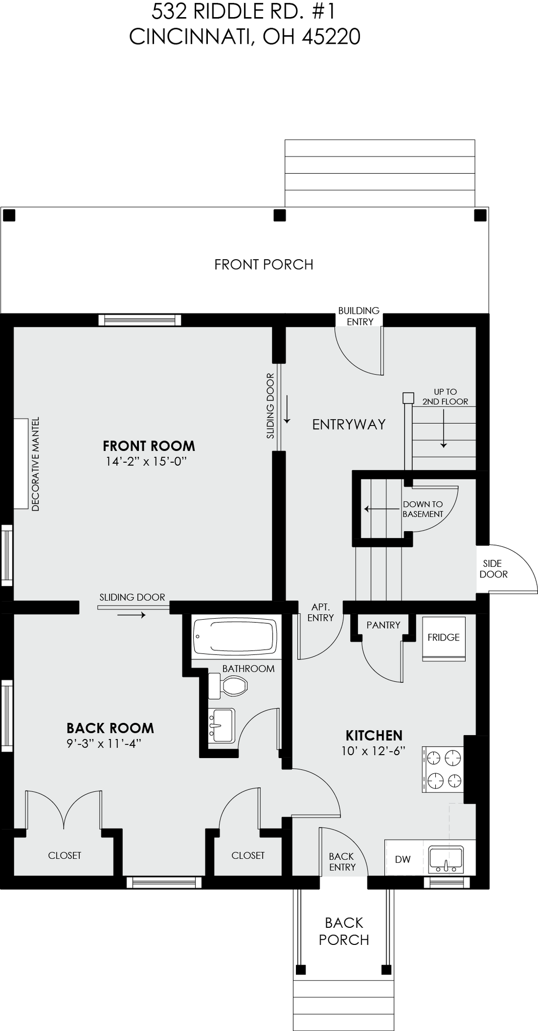 Apt. 31 Floor Plans - 532 Riddle Rd
