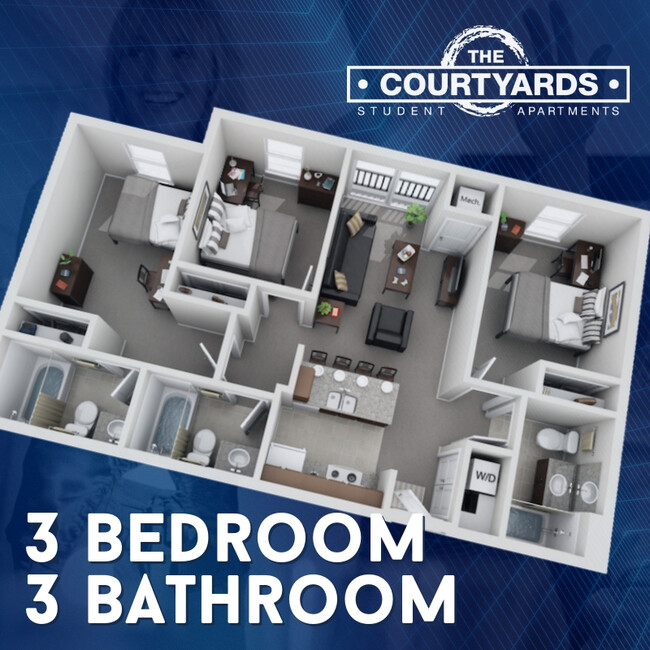 Floorplan - The Courtyards Apartments