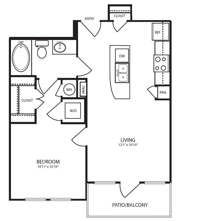 Landmark On Lovers - A1 - 1 Beds - 1 Baths - 588 Sq. ft. - Landmark On Lovers