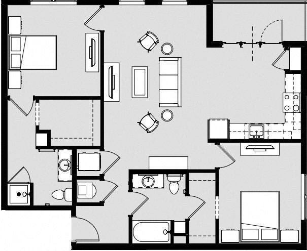 Floorplan - Harbor Side at Conwood Flats