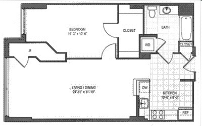 1BR/1BA - Metro Rosslyn Apartments