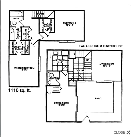 Floorplan - Country Club Townhomes