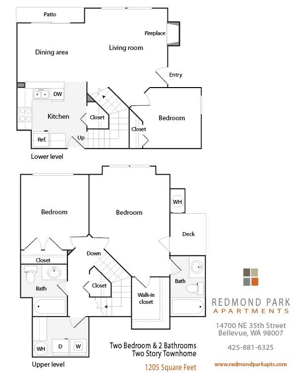 3BR/2BA - Redmond Park Apts