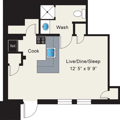 Floorplan - Reside on Wellington