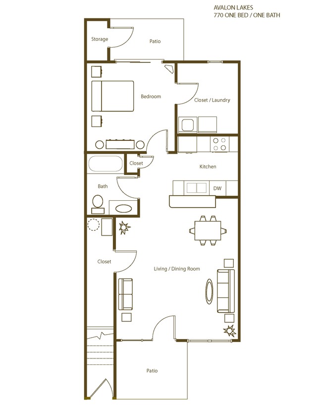 1BR/1BA - Avalon Lakes