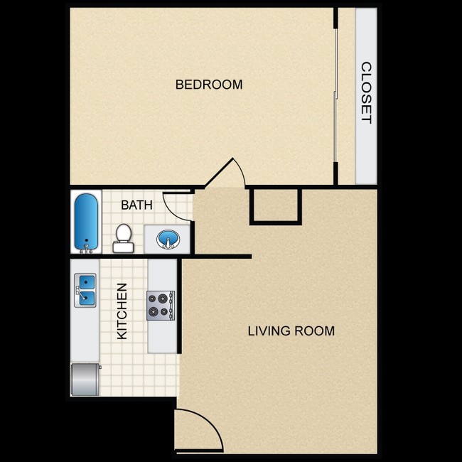 1BR/1BA - Summer Hill