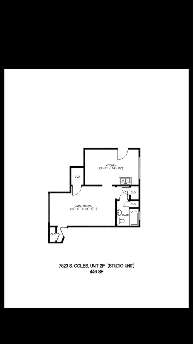 Floorplan - 7517 S. Coles