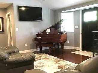 Living room and entry - 3017 La Plata Dr