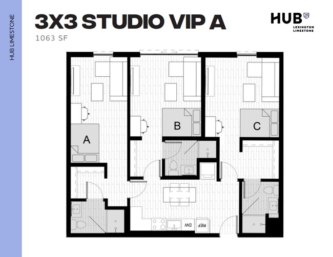 3x3 Studio VIP A - Hub Limestone
