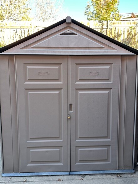 Storage unit on back patio - 901 Florida Rd