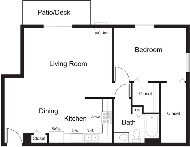 Floorplan - De Pere Apartments