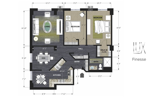 Floorplan - Lux Apartments