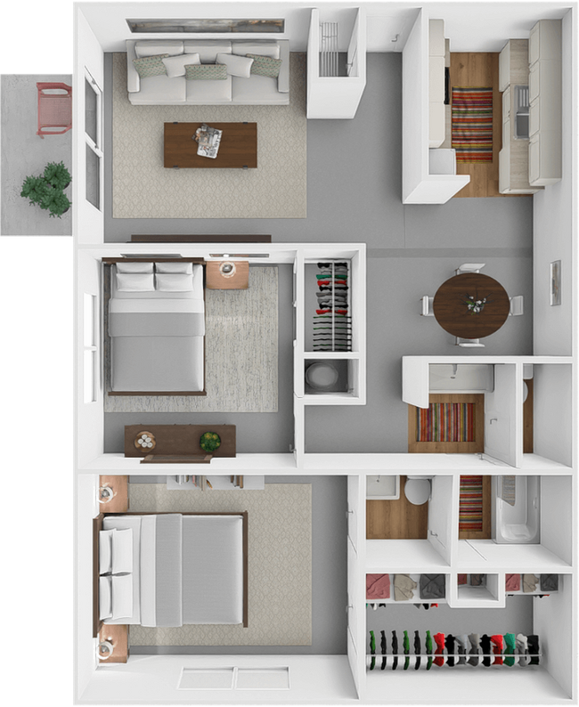 Floorplan - Westborough Arms Apartments and Townhomes