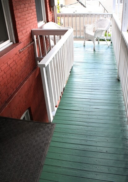 Fire escape/porch - 13 Main St