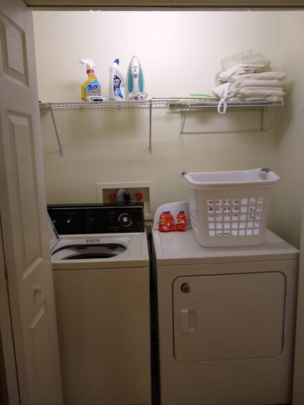 Full size washer dryer in the unit (in closet in the bathroom) - 156 Henry St