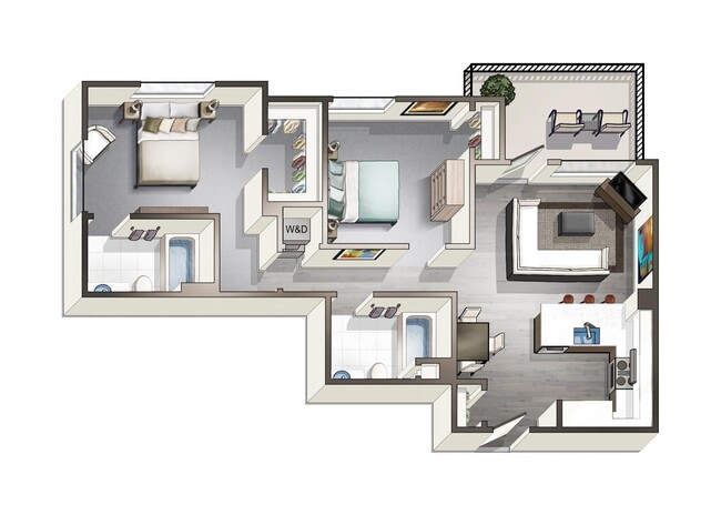 Floorplan - Artist Walk Apartments