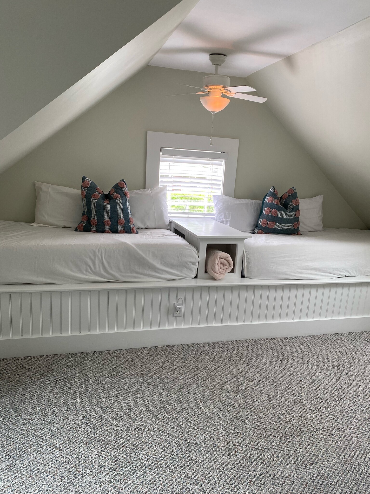 3 twin beds in large 3rd bedroom which also has a desk/work area and large closet - 46 Crescent Ave