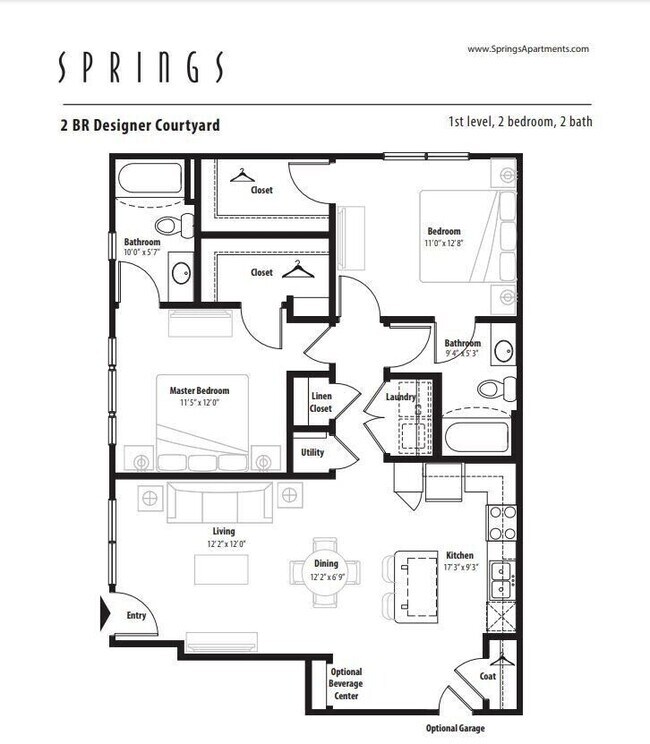 Floorplan - Springs at Stadium Village