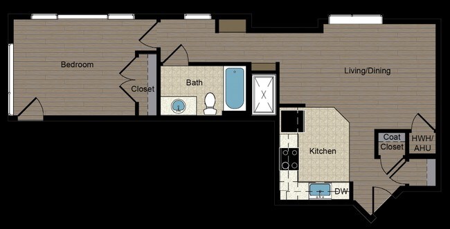 1BR/1BA - Justice Park Apartments