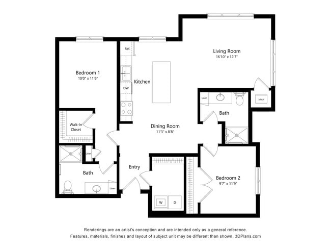 Floorplan - The Winslow 62+ Apartments