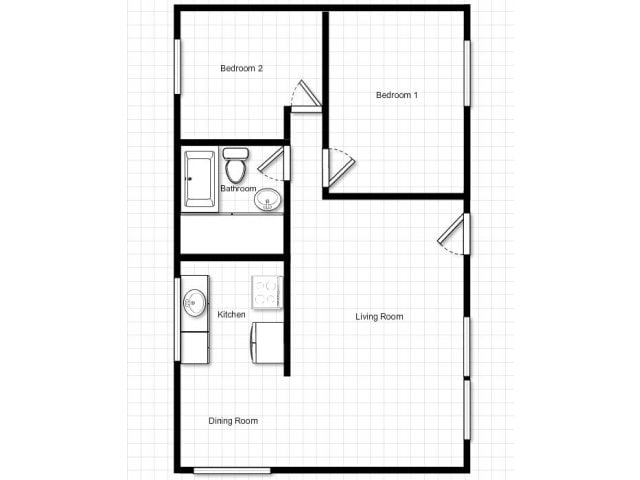 2BR/1BA - West Tabor Apartments