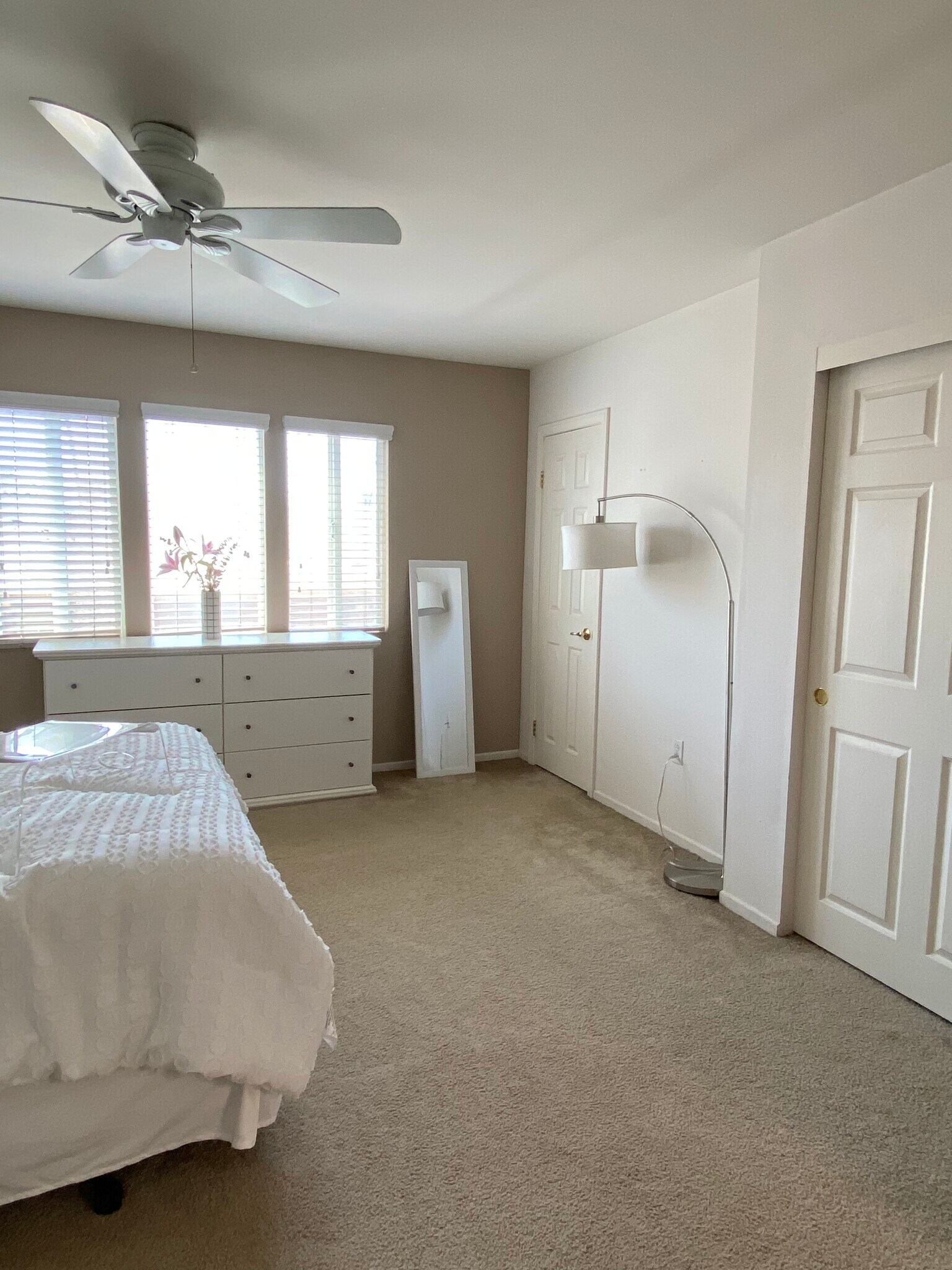 Furniture placement by a previous resident in bedroom #1 - 1322 Garnet Ave