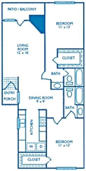 2BR/2BA - Walden Pond