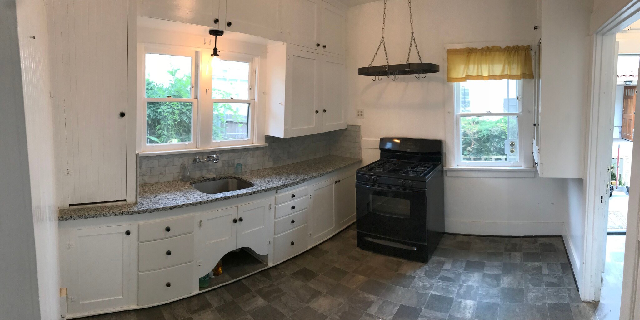 Kitchen updated with granite, but retains vintage touches - 367 Junipero Ave